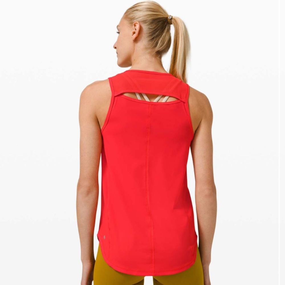 Lululemon Sculpt Tank Carnation Red